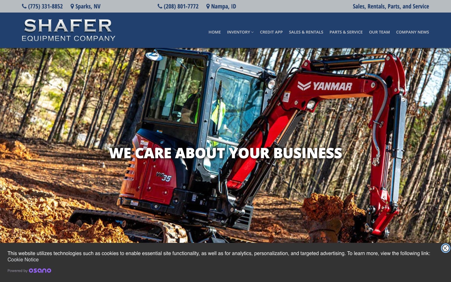 The current homepage